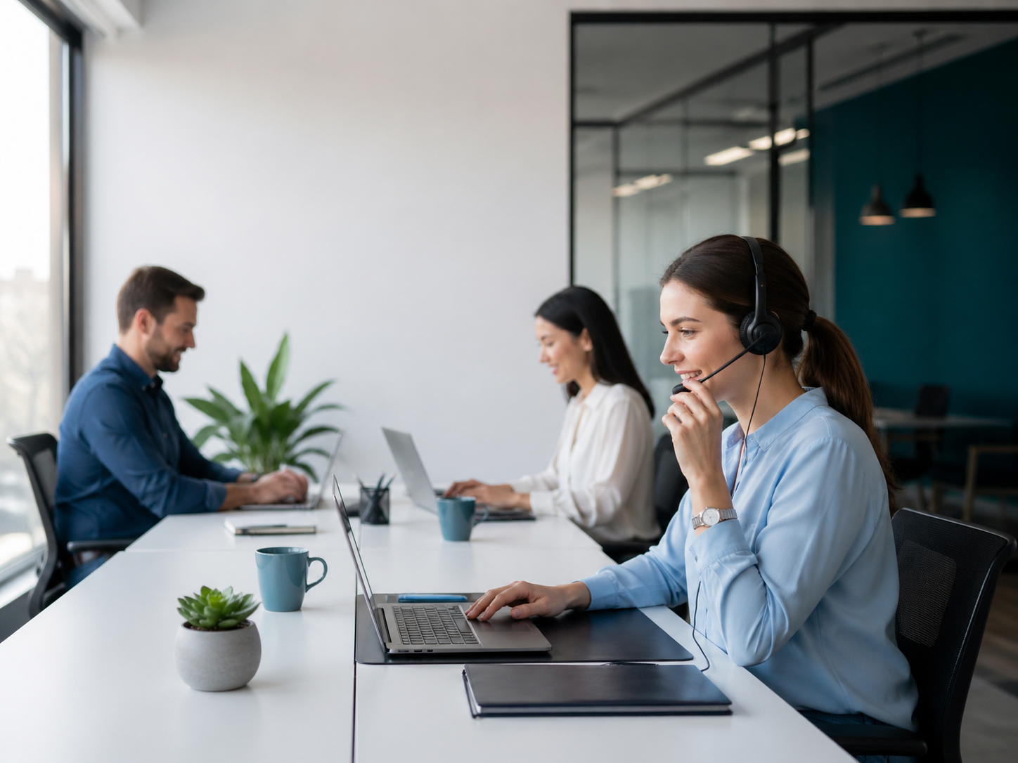 Equipo profesional en oficina